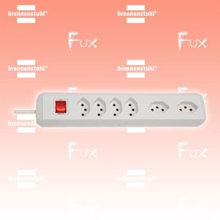 Brennenstuhl Steckdosenleiste cleverLINE 6-fach 4+2x 90°